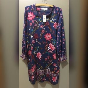 🆕 Loft Floral Navy Dress